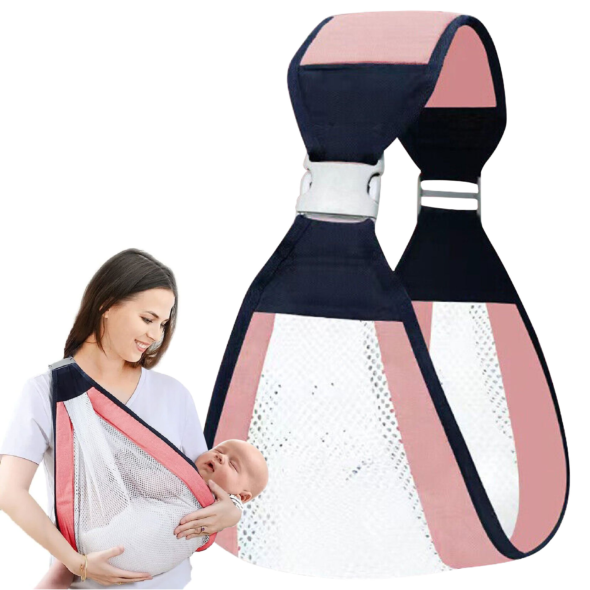 Miniatura 6 de Cargador bebes Soporte Fular - color: Verde